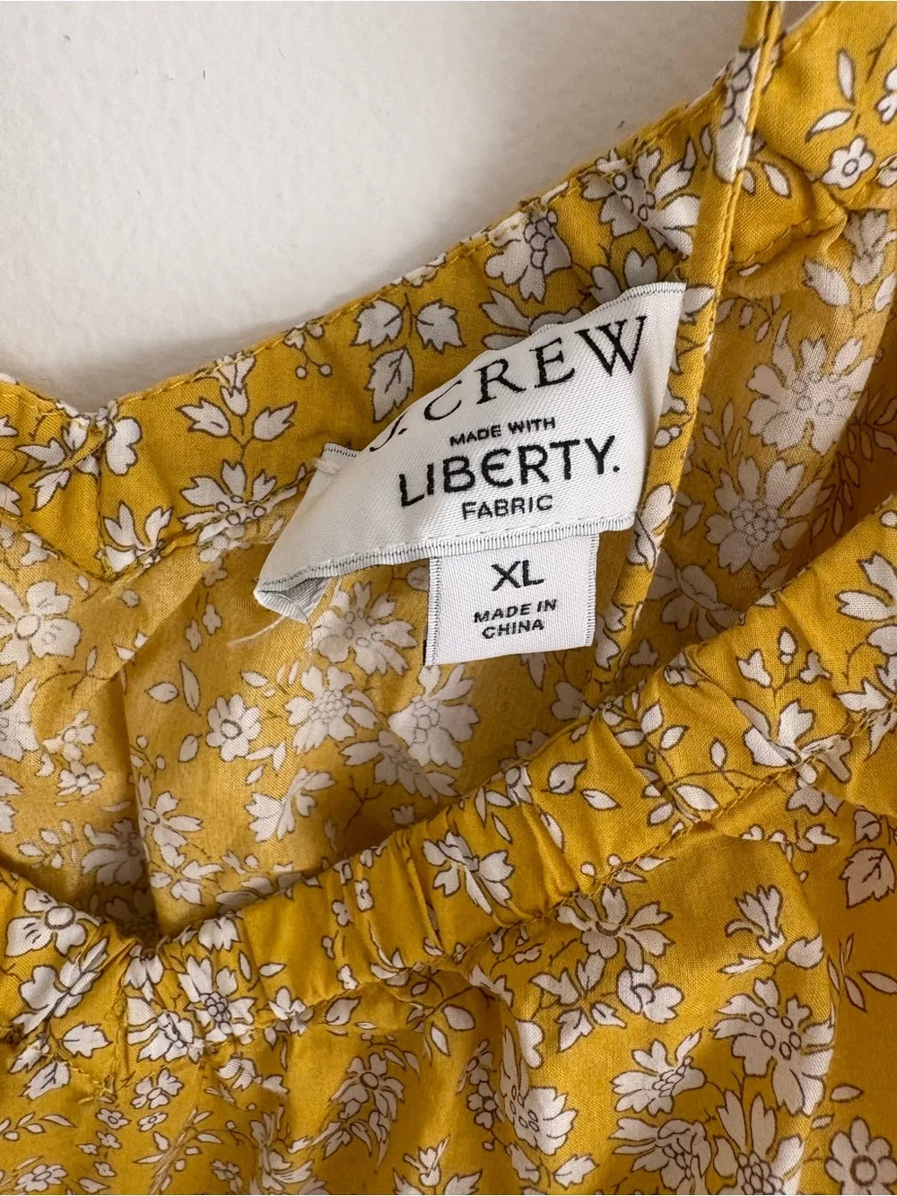 J. Crew Liberty print v-neck blouse, size XL